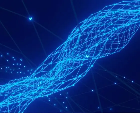 Abstract network visualisation of connected charge points